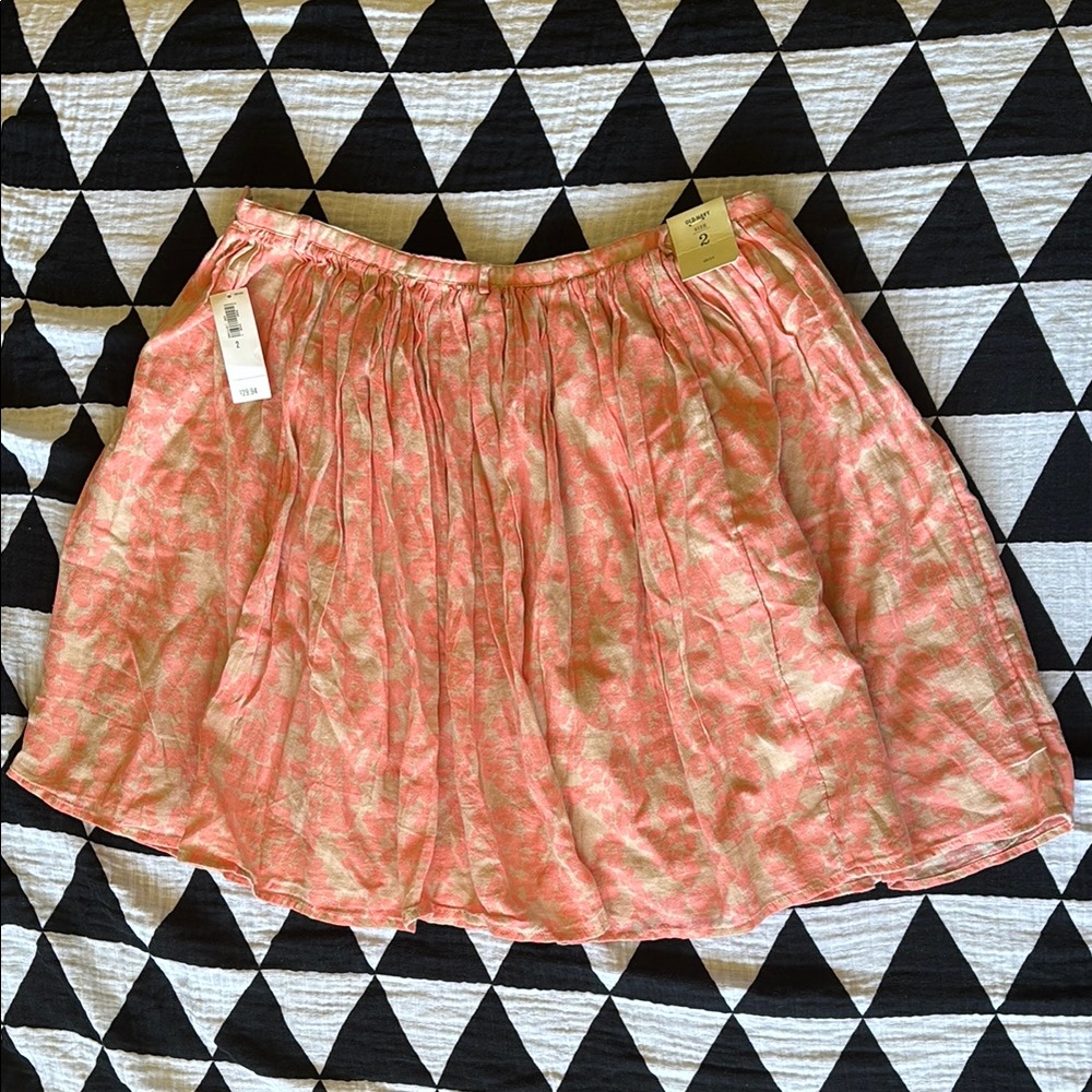 Coral & Tan old navy skirt
